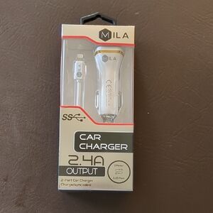 Mila Car Charger with 2-Port 2.4A Output